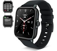 SMART-J PRIME PULSE - Smartwatch 1,7" con Doppio Cinturino Nero e Grigio | Chiamate, Whatsapp, Contapassi, Cardiofrequenzimetro, Assistente Vocale |Uomo e Donna, Compatibile Android e iOS