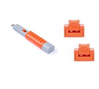 Smart Keeper Essential, 10 Blocchi Porta RJ45 con 1 Chiave di Blocco, Colore: Arancione