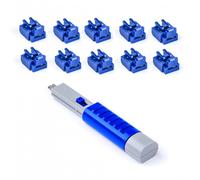 Smart Keeper Pack 10 serrature per porte RJ45 + chiave di sicurezza blu