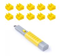 Smart Keeper Pack 10 serrature per porte RJ45 + chiave di sicurezza gialla