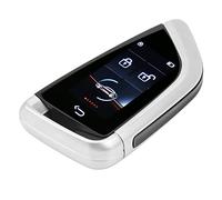 Smart LCD Key Smart Remote Car Key Schermo LCD Anti Lost 5.0 Keyless Entry Auto Lock Key Fob per One Click Start Car (Argento)
