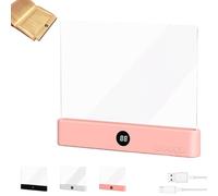 smart led reading book light,Rechargeable Flat Reading Lamp With Adjustable Brightness, Lamp 3-Modes Long-Lasting Night Reading For Bedroom Office Dormitory College Library Work Camping Travel-B