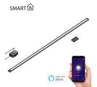 Smart LED sottopensile SIRIS nero opaco con alimentatore e controller WLAN