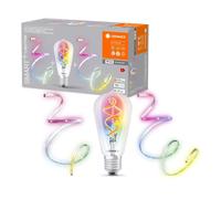 Smart + LED Spirale Filamento Edison 4,5W E27+2m+1m Strip RGBW Colorato Caldo [EEK: G]