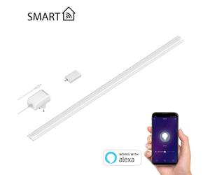 Smart LED under-cabinet SIRIS bianco opaco con alimentatore e controller WLAN