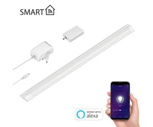 Smart LED under-cabinet SIRIS bianco opaco con alimentatore e controller WLAN