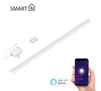 Smart LED under-cabinet SIRIS bianco opaco con alimentatore e controller WLAN