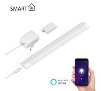 Smart LED under-cabinet SIRIS bianco opaco con alimentatore e controller WLAN