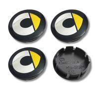 Coperchio Centrale In Lega 3D Mercedes Classe A B C E S Cromato Nero 75Mm x4