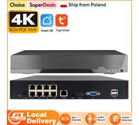 Smart Life Home 8CH Tuya 4K 8MP POE NVR Videoregistratore Sistema CCTV Rete audio P2P Video sorveglianza IPC Telecamere IP PTZ