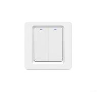 Smart Light Control Panel con Per ZigBee Network 600W 86 Formato 1-2-3 Way Switch Gestito tramite applicazione mobile (2 gang)