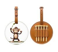 Smart Little Monkey - Borsa portaoggetti per tee da golf, design portatile, facile da organizzare