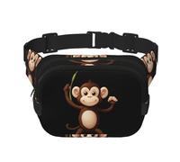 Smart Little Monkey - Marsupio multifunzione con stampa, unisex, alla moda, per viaggi e sport