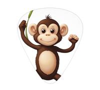 Smart Little Monkey - Set di 12 plettri per chitarra, sottili, medi e spessi, adatti per chitarra, basso, chitarra elettrica e ukulele