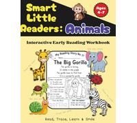 Smart Little Readers: Animals: Interactive Early Reading Workbook for Ages 4-7