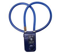smart lock Lucchetto for bici da 80 cm, lucchetto a catena con allarme antifurto Bluetooth Smart Lock con controllo APP elettrica(Blauw)