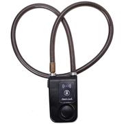 smart lock Lucchetto for bici da 80 cm, lucchetto a catena con allarme antifurto Bluetooth Smart Lock con controllo APP elettrica(Svart)