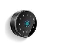 Smart Lock, Maniglia Manopola Con Impronta Digitale Completamente Automatica Sblocco Porta App Touch Screen Accesso Senza Chiave Per La Parte Anteriore(Black)