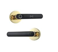 Smart Lock, Porta Con Impronta Digitale Per Camera Da Letto Manopola Maniglia Biometrica Serrature Di Sicurezza Elettriche Senza Chiave Per La Parte Anteriore(Metallic)