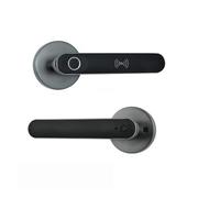 Smart Lock, Porta Con Impronta Digitale Per Camera Da Letto Manopola Maniglia Biometrica Serrature Di Sicurezza Elettriche Senza Chiave Per La Parte Anteriore(Gray)