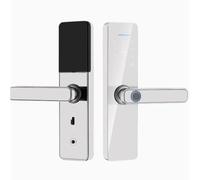 Smart Lock, Porta Elettronica Con Impronta Digitale Biometrica/Card Password Sblocco Chiave/Sedia Di Emergenza USB Per D'ingresso(Silver all)