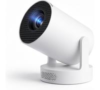 Smart Mini Proiettore con Android TV, WiFi Bluetooth, Supporto HD 1080P, Keystone Automatico, Flip 180°, Proiettore Home Theater portatile per film all'aperto, compatibile con telefono/laptop/HDMI
