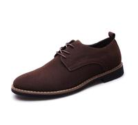 Smart Monk Brogues Plain Toe Nero Brunito Low-Top Sneaker Antiscivolo Casual Business Scarpe da imbarcazione Casual Scarpe da barca Casual Ecopelle Loafer Block Heel, marrone, 42 EU