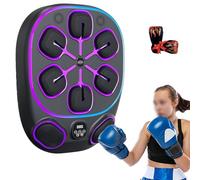 Smart Music Boxing Machine - Bersaglio da parete con display a LED, connettività Bluetooth, attrezzatura elettronica con guanti per adulti e bambini