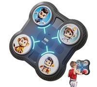 Smart Music Boxing Machine, Punching Target Toy for Kids and Teens, TPR and ABS Construction, Includes Gloves and Wall Mount, Home Workout, Fun and Interactive,10.83x10.83x1.77 Inches