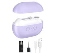 Smart Nail Clipper, Multifunctional Electric 3-In-1 Functional Smarts with Replaceable Grinding Head, Small Brush for Seniors Adults(PURPLE)