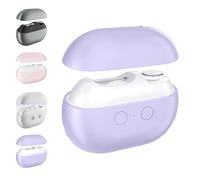 Smart Nail Clipper, Smart Nail Trimmer and Polisher with LED Light & Storage Box, 2 in 1 Portable Automatic Fingernail Safety Cutter, Nails Scraps Storage and Polishing (Purple)