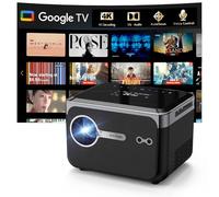 [Smart OS] Proiettore 4K con Wifi6 Bluetooth 5.4, proiettore intelligente DB audio, controllo vocale NFC messa a fuoco automatica 1200 ANSI Lumen, Proyector portatile per film, giochi all'aperto