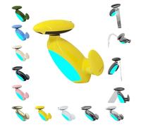 Smart Penguin Faucet, Penguin LED Smart Faucet with 360° Rotating Pull-Out Sprayer, 4 Water Flow Modes, Dual Control of Hot and Cold, Multi-Functional Bathroom Sink Tap (Yellow)