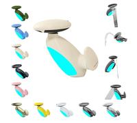 Smart Penguin Faucet, Penguin LED Smart Faucet with 360° Rotating Pull-Out Sprayer, 4 Water Flow Modes, Dual Control of Hot and Cold, Multi-Functional Bathroom Sink Tap (Cream)