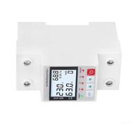 Smart per MCB 63A protezione da sovratensione per tuya compatibile Smart | Misurazione dell'energia in tempo reale, display LCD per volt/ampere, contatore kWh, cronologia dei dati nell'app