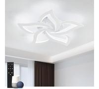 Smart Plafoniera Led soffitto stile Moderno, Dimmerabile Lampadario Camera da letto con Telecomando, 23 W Alexa/Google/HomeKit (63 * 8cm)