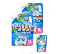 Smart-Planet Bolle di sapone liquido concentrato per macchine e pistole, soluzione di sapone da miscelare con acqua per bambini, 3 sacchetti di ricarica da 1 l