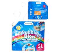 Smart-Planet Bolle di Sapone Liquido concentrato per Sapone da 5 l per Macchine e Pistole, Soluzione di Sapone da miscelare con Acqua per Bambini, 1 Sacchetto di Ricarica da 5 l con Rubinetto