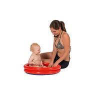 Smart-Planet Piscina per bambini Classic - 2 anelli piscina gonfiabile - 60 x 15 cm - piscina per bambini - mini piscina - arancione/blu