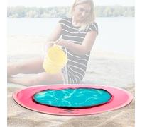 Smart-Planet Piscina pop up per la spiaggia, rosa, 50 x 50 cm, 35 x 15 cm, per bambini e bambini, piscina in spiaggia, per cucciolata e sabbia
