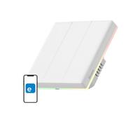 Sonoff TX-T5-T3C Smart Touch Switch, 3-Kanal Wand-Schaltaktor, Con RGB LED