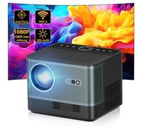 Smart Portable Outdoor Proiettore LED Proiettore HD 1080p Supporto 4K5G WiFi Bluetooth 12000 Lumen Auto Focus Auto Keystone Correction Home Theatre Proiettore con Mobile/PC/USB Support