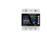 Smart Power Meter Over Under Voltage Protection Relay Switch Circuit Breaker kWh Temperature Meter Smart Life AUOQKQUT(Meter)