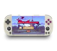 SMART PRO Console di Gioco Portatile Retrò, Schermo IPS da 4,96 Pollici con Sistema Open Source Linux, Oltre 14300 Giochi(Gray)