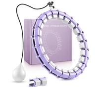 Smart Queen Cerchio silenzioso con 24 nodi staccabili, zavorrato, Infinity Hula Fit Hoop per adulti per perdere peso, ideale per donne e principianti