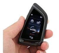 Smart Remote Car Key Portachiavi intelligente con schermo LCD Portachiavi Keyless Entry Auto Lock Sostituzione universale del portachiavi dell'auto per l'auto One Click Start (Nero)