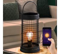 Smart RGB LED Griglia Lampada da Tavolo Nero Alexa Google App Retrò Dimmerabile
