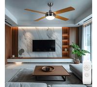 Smart RGB LED Soffitto Ventilatore Alexa Google Lampada Regolatore Telecomando [EEK: F]