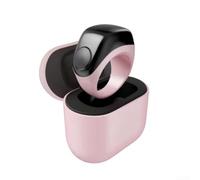 Smart Ring Counter con design futuristico e protezione impermeabile IP67 per contare i passi e avvisi di preghiera personalizzabili, versione nera con vestibilità regolabile (rosa)