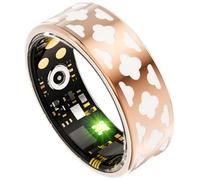 Smart Ring Donna Oro Smarring per Uomo Donna Smart Ring Android iOS Fitness Ring Tracker Smartring Cardiofrequenzimetro Health Tracker Contapassi Activity Tracker Anello Fitness Oro rosa